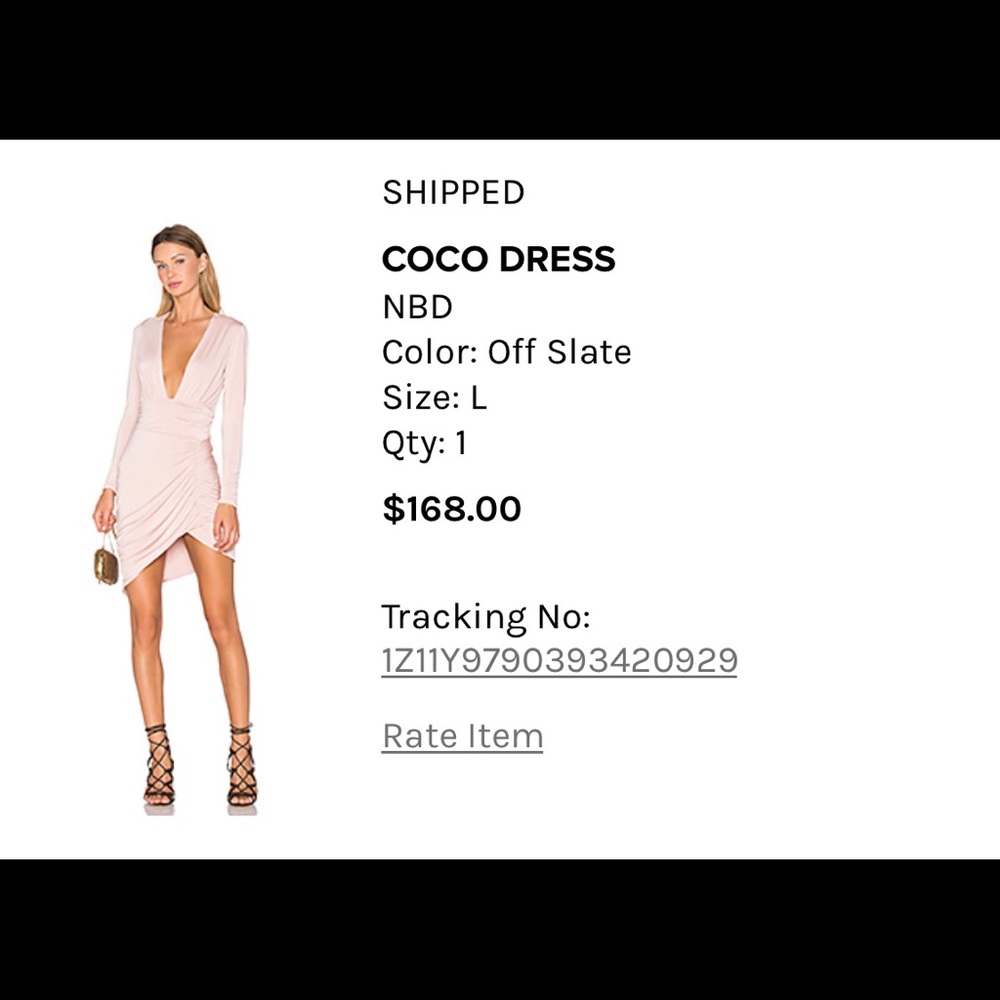 NBD dress fro Revolve